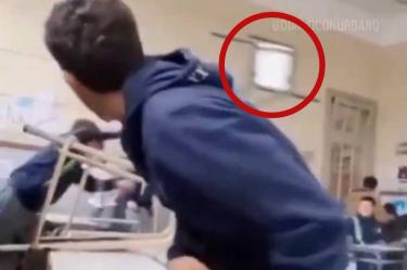 Videos grabados por alumnos registraron los momentos de tensión previos al ataque.
