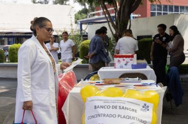 Ciudad de México a 3 de junio de 2026. El Instituto Nacional de Enfermedades Respiratorias invita a las personas a donar de manera solidaria, el próximo 14 de junio se celebra el Día Mundial del Donante de Sangre. Foto: Alejandro Aguilar