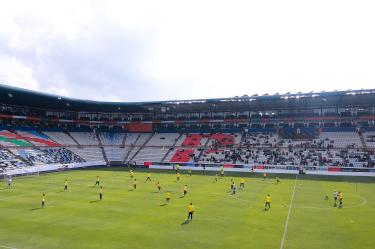Sudáfrica realizó la tarde de este miércoles un entrenamiento público en el estadio de Pachuca