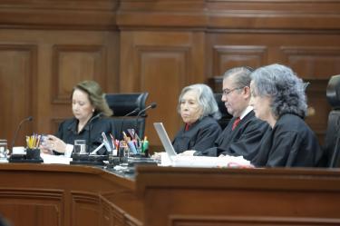 Aspecto del pleno de la Suprema Corte de Justicia de la Nación.