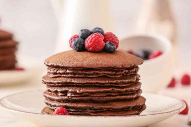 Receta de hot cakes de chocolate
