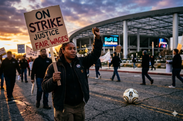 Trabajadores del SoFi Stadium decidirán en estos días si se van a huelga justo con el Mundial a unos días de su inauguración.
