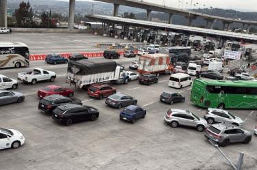La SSC instaló un operativo en la caseta de la Mexico-Cuernavaca por el Mundial.