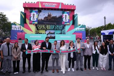 Se cortó el listón para inaugurar la FIFA Fan Fest Guadalajara del Mundial 2026.
