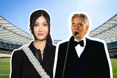 Andrea Bocelli y EJAE en la inauguración del Mundial 2026