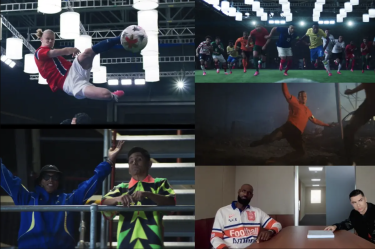 Ronaldinho y Jorge Campos formaron parte del conjunto de estrellas que reunió Nike para filmar el comercial Rip the Script.