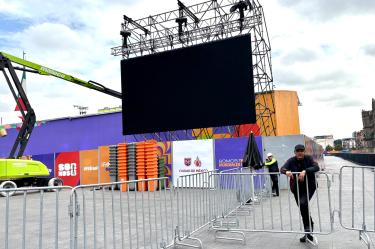 La zona del FIFA Fan Festival está lista en el Zócalo