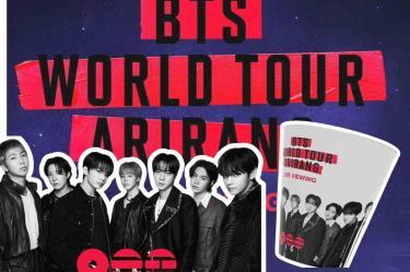 Palomera de BTS en Cinépolis