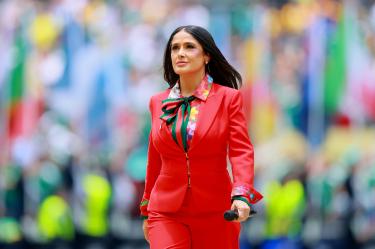 Salma Hayek es embajadora del Mundial en México.