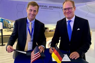 La entrada en servicio y el soporte logístico de la serie Gambit de aeronaves de combate colaborativas de GA-ASI, con el objetivo de reforzar capacidades soberanas en Alemania.