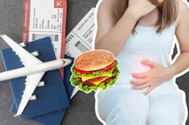 Alimentos que no debes comer en vuelos