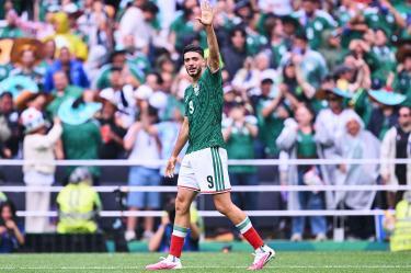 Ante Sudáfrica, Raúl Jiménez anotó su primer gol en los Mundiales.
