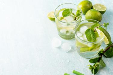 Una caipirinha siempre se puede disfrutar en este ambiente mundialista