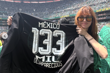 Regina Blandón en la inauguración del Mundial.