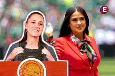 Sheinbaum y Salma Hayek