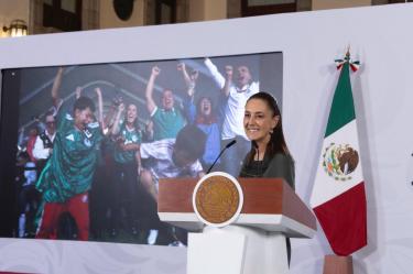 Claudia Sheinbaum en su conferencia hoy 12 de junio de 2026