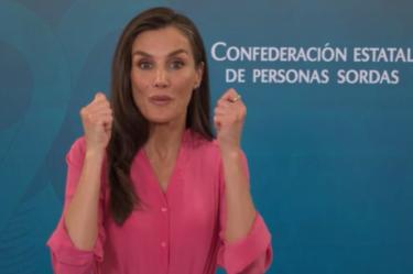 “Podéis estar bien orgullosos” Reina Letizia felicita en lengua de signos