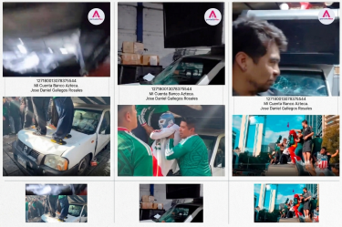 José Daniel Gallegos apela la buena voluntad de los mexicanos para recibir donaciones para reparar el camión que destrozaron aficionados en los festejos en el Ángel de la Independencia.