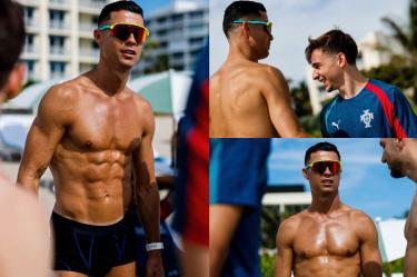 Cristiano Ronaldo suma más de 3 millones de likes en las primeras 2 horas de publicar las fotografías.