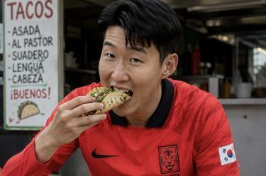 Heung Min Son aprovechó el tiempo libre y fue a comer tacos en Guadalajara