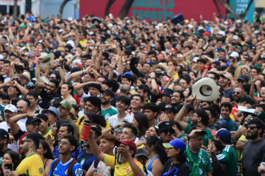 Se registró un aforo de poco más de 17 mil espectadores dentro del Fan Fest de Guadalajara.