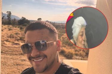 Christian Nodal besa accidentalmente a una fan de la tercera edad