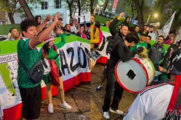 Aficionados de México se dieron cita para el 'banderazo' previo al partido del Tri ante Ecuador en el Mundial 2026.
