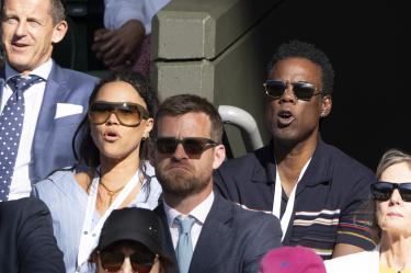 Chris Rock y su novia Simone Henault