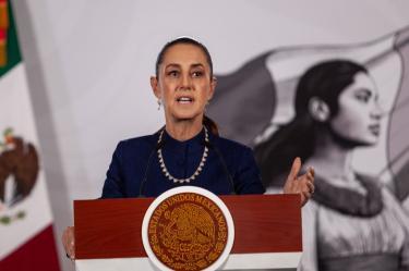 CIUDAD DE MÉXICO, 09JULIO2026.- Claudia Sheinbaum Pardo, presidenta de México durante conferencia matutina en Palacio Nacional.FOTO: ANDREA MURCIA /CUARTOSCURO.COM