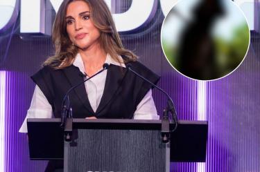 La reina Rania sorprendió al revelar que la princesa Imán está embarazada de su segundo hijo.
