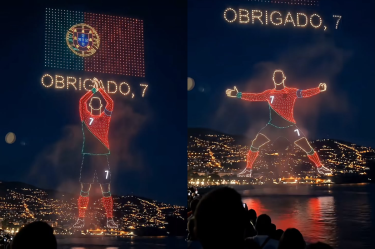 Imágenes del supuesto homenaje a Cristiano.