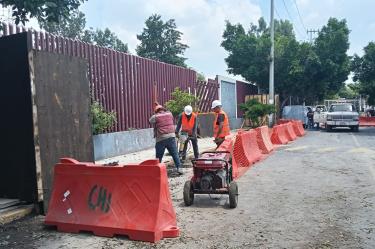 Los trabajos se realizan en coordinación con la Secretaría de Gestión Integral de Riesgos y Protección Civil