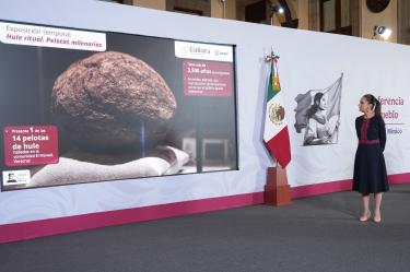 La Presidenta de México, Claudia Sheinbaum Pardo en conferencia de prensa