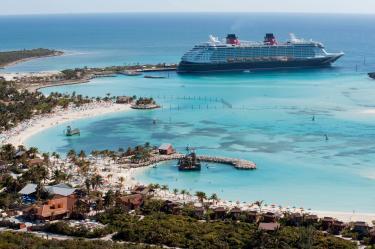 Castaway Cay es la isla exclusiva de Disney y se ubica en las Bahamas.