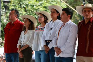 "En #Guerrero, la Patria es Primero. Por ello, participamos en el hermoso municipio de Taxco en la Asamblea Informativa en Defensa de la Transformación y la Soberanía Nacional", escribió Montiel Reyes.