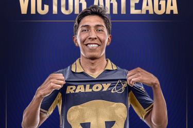 Víctor Arteaga llega a los Pumas como una promesa de la Sub-23 del Toluca; en Primera División suma dos juegos.