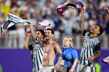 El épico festejo de Messi tras la clasificación de Argentina a las Semifinales del Mundial 2026