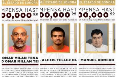 La FGJES advirtió que estos prófugos representan un riesgo para la sociedad y dijo que mantendrá, en coordinación con las instituciones de seguridad de los tres órdenes de gobierno.