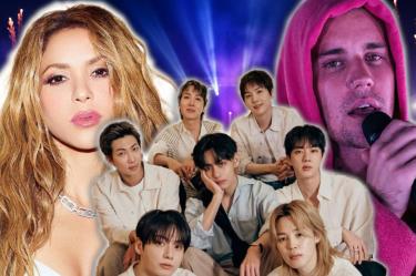 BTS, Shakira, Madonna y Justin Bieber encabezan el medio tiempo