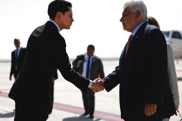 El presidente de Panamá, José Raúl Mulino, arribó al AIFA acompañado de su esposa, Maricel Cohen y el canciller panameño, Javier Martínez-Acha.