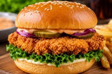 Prepara una deliciosa hamburguesa de pollo crispy, mejor que en la comida rápida