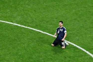 Argentina festeja el pase a la final.
