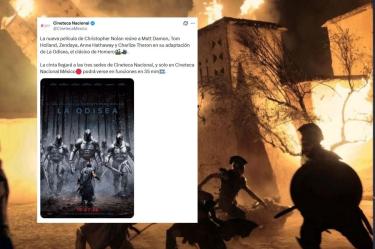 Además de su estreno comercial, La Odisea también formará parte de la cartelera de la Cineteca Nacional.