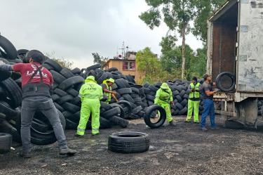 Durante el primer trimestre del año se logró recoger más de una tercera parte de neumáticos en desuso en La Paz