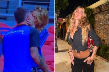 El festejo donde Tini Stoessel besa Rodrigo De Paul se hizo viral en redes.