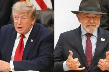 Donald Trump y Luiz Inácio Lula da Silva.