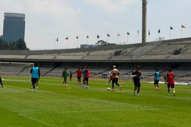 Pumas entrenó en el Estadio Olímpico Universitario.
