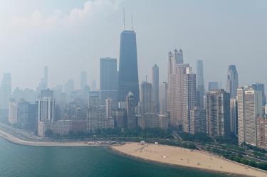 El humo de los incendios en Canadá afectaron a Chicago y otras ciudades vecinas.