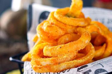 Receta de papas curly caseras