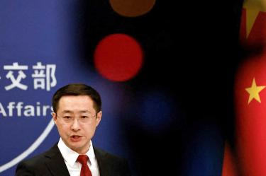 Lin Jian, portavoz del Ministerio de Relaciones Exteriores de China.
